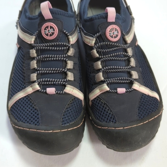 J-41, Tahoe, Navy and pink Trail/hiking/adventure slip-on shoes. Sz 8 - Picture 2 of 9